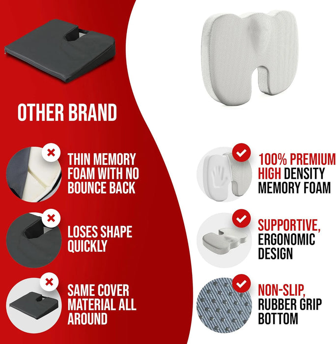 ErgoEase Memory Foam Seat Cushion