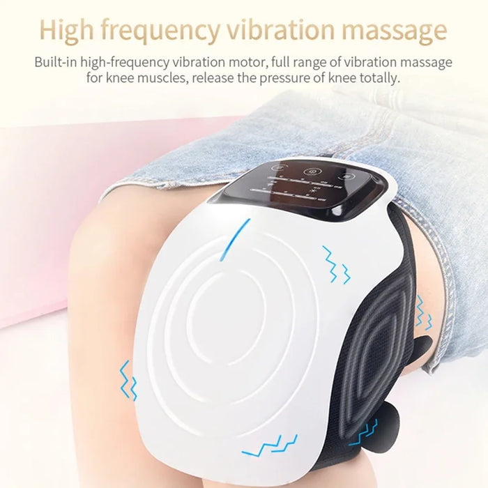 Cordless Knee Massager with Heat, Vibration & LED Display