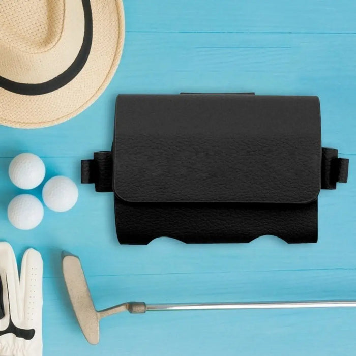 Golf Ball Storage Bag Waist Pouch with Clip