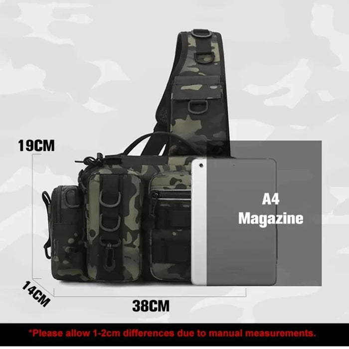 Multifunction Fishing Gear Shoulder Bag with Holder