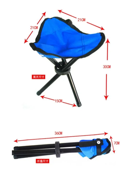 Foldable Camping Stool – Lightweight Portable Triangle Chair