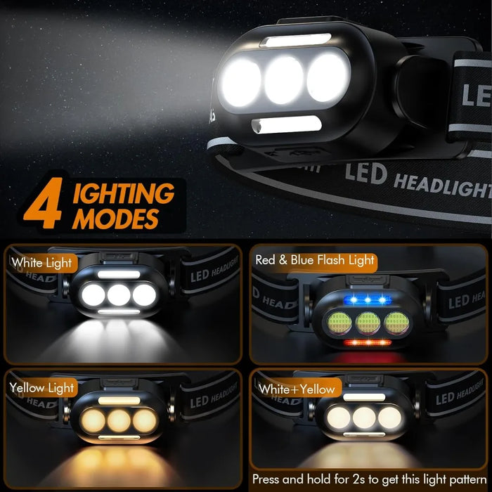 Ultra Bright USB Rechargeable LED Headlamp Flashlight