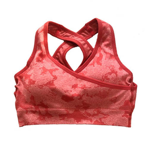 CamoPower Crossover Sports Bra - Flamin' Fitness