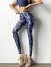 Metallic Print Gym Leggings - Flamin' Fitness