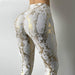 Metallic Print Gym Leggings - Flamin' Fitness