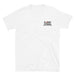 White Embroidered Logo T-Shirt - Flamin' Fitness
